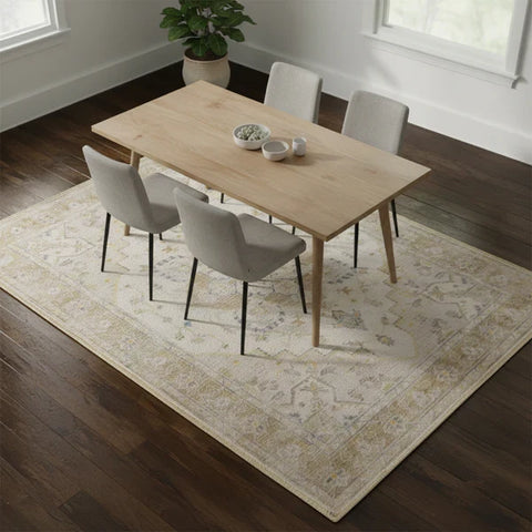 Washable Area Rugs for Living Room, Bedroom & Dining Room – Modern Soft Low Pile Non Slip Carpet – Pet Friendly Waterproof Foldable Rugs for Home