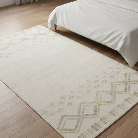 Washable Area Rugs for Living Room, Bedroom & Dining Room – Modern Soft Low Pile Non Slip Carpet – Pet Friendly Waterproof Foldable Rugs for Home